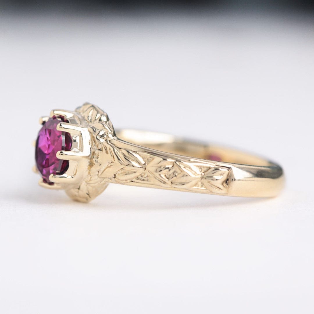 Marianne Pink Sapphire Fairytale Engagement ring - Vinny & Charles