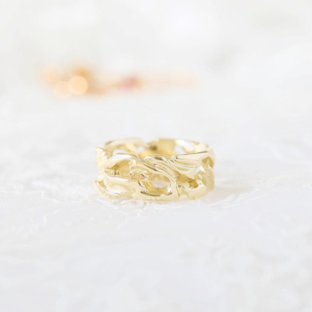 unique rustic mens wedding ring