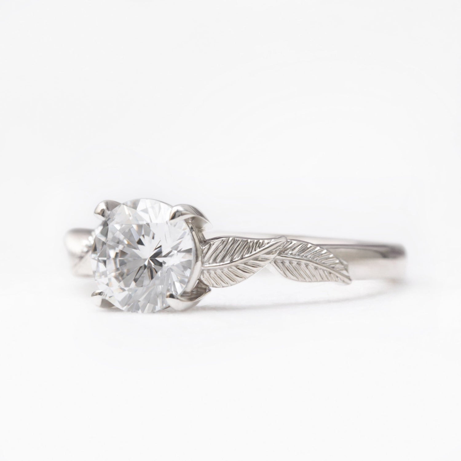 moissanite-leaf-engagement-ring-white-gold