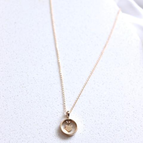 Fox charm necklace in 14k gold - Vinny & Charles
