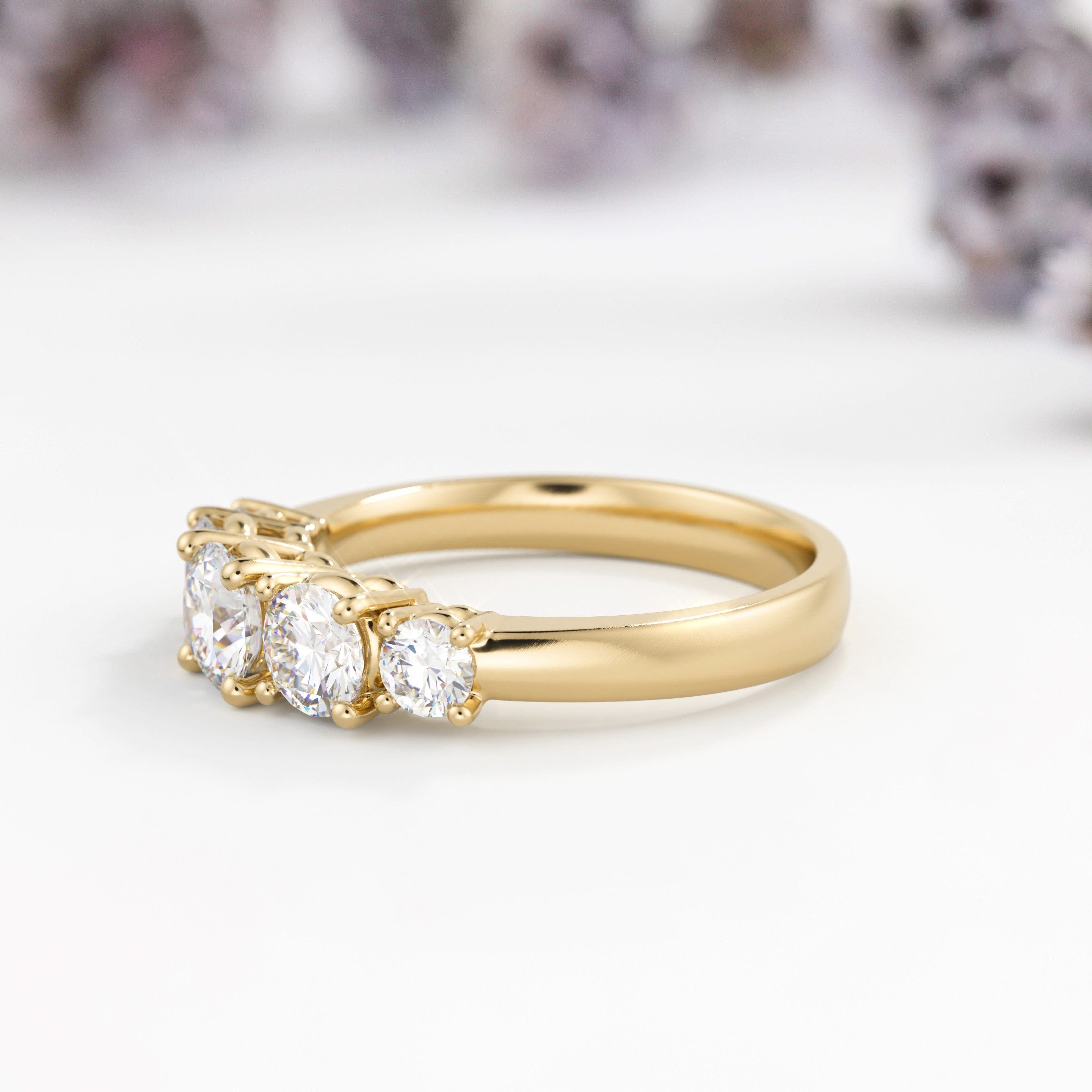 Quintet Lab Diamond Engagement Ring - Vinny & Charles