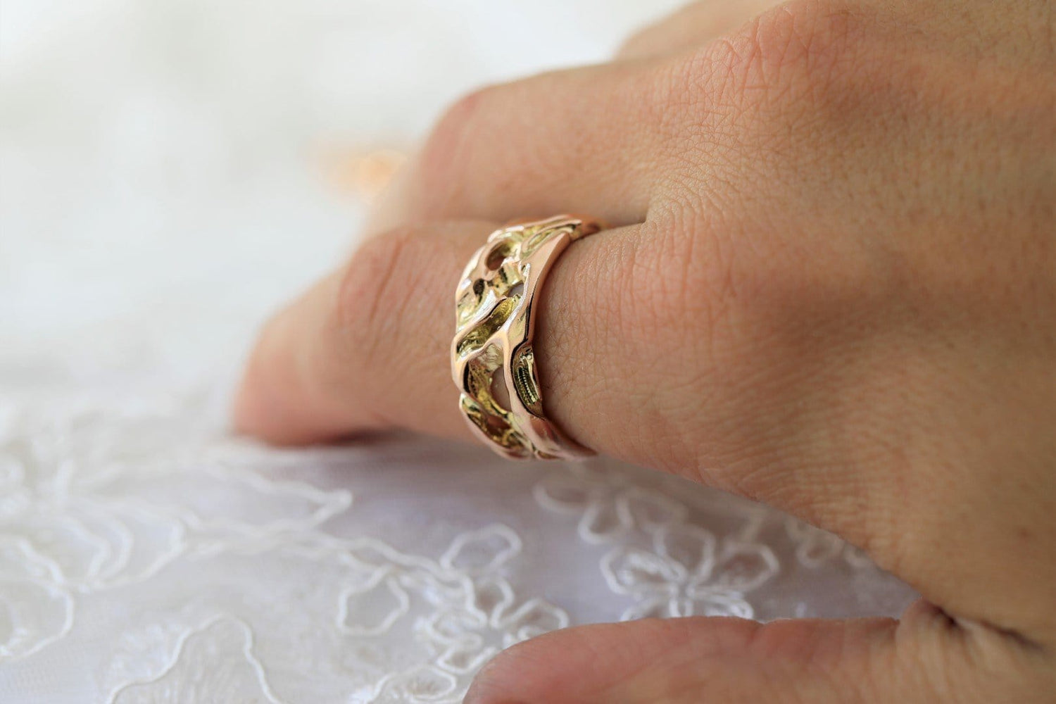 Rustic Mens Wedding Ring - Vinny & Charles