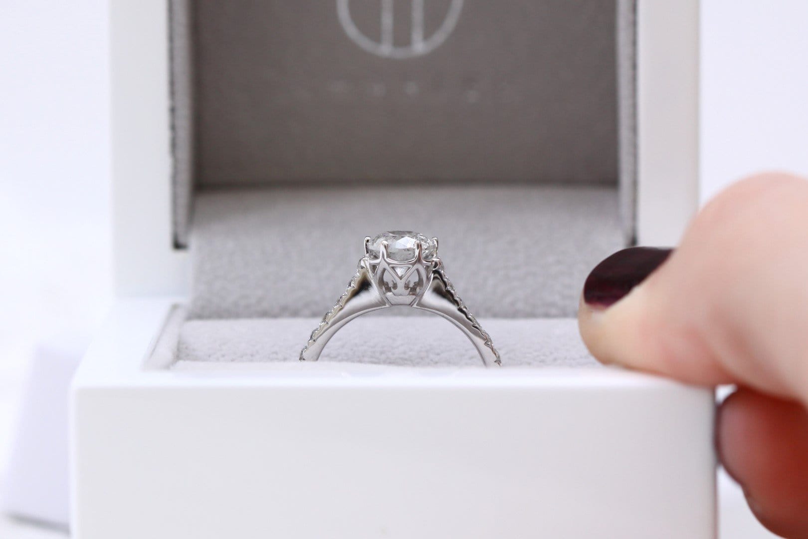 Salt and Pepper Diamond Engagement Ring - Vinny & Charles