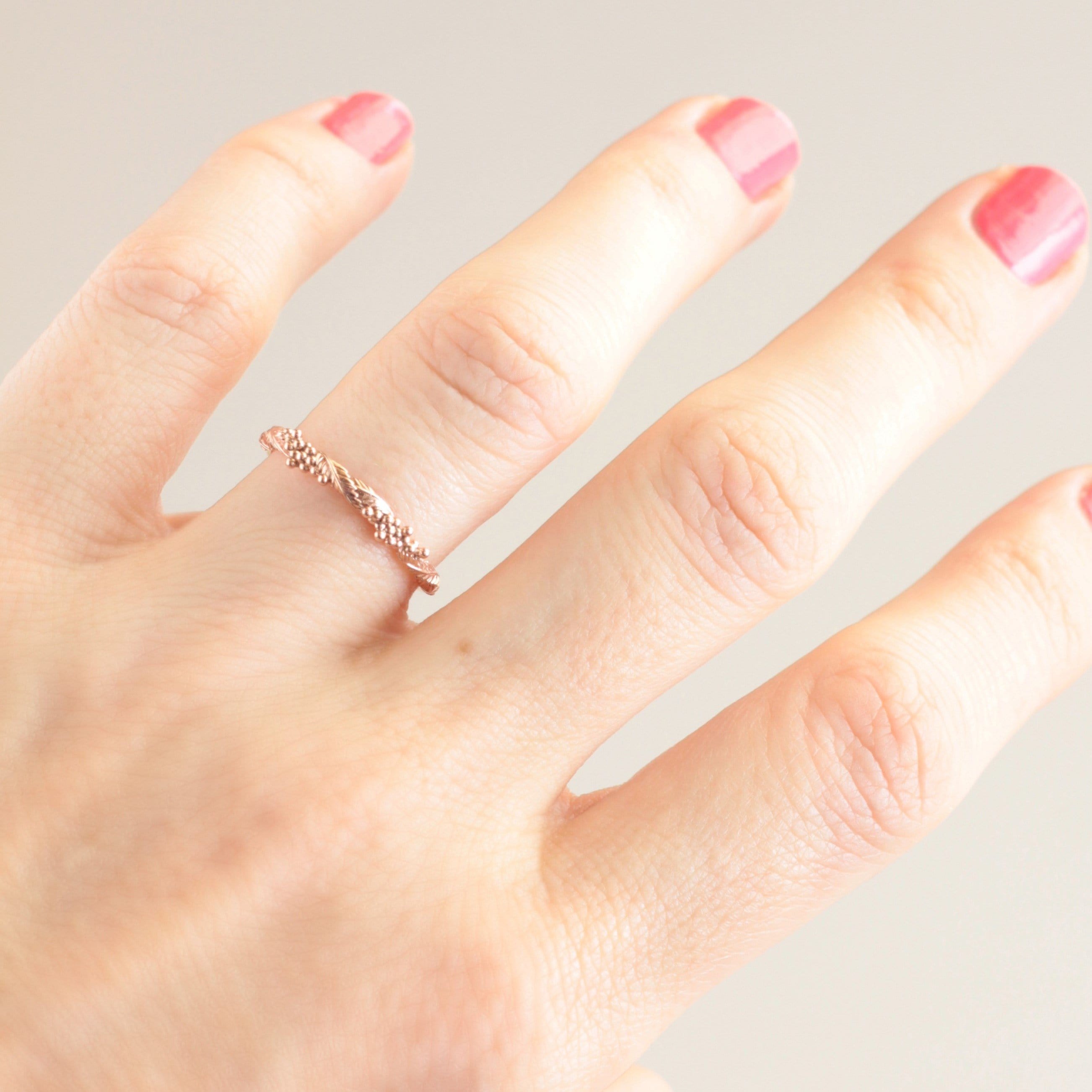 Wattle Leaf Wedding Ring - Vinny & Charles