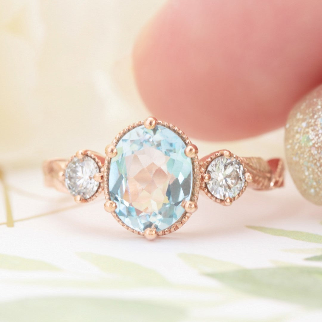 Aquamarine Engagement Rings