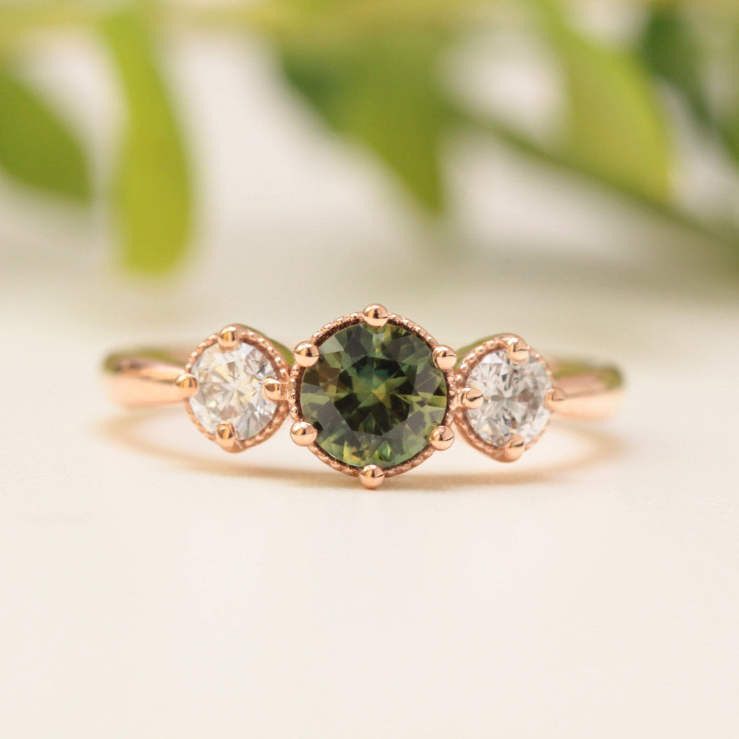 Green Sapphire Rings