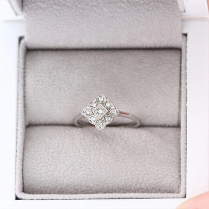 Vintage Style Diamond Engagement Ring