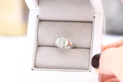 Diamond Pinky Signet Ring