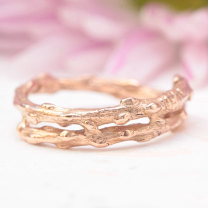 Double Twig Wedding Band