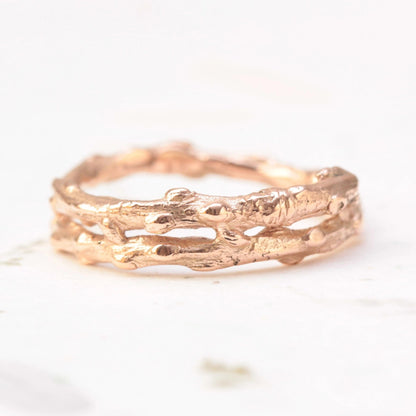 Double Twig Wedding Band