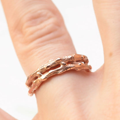 Double Twig Wedding Band