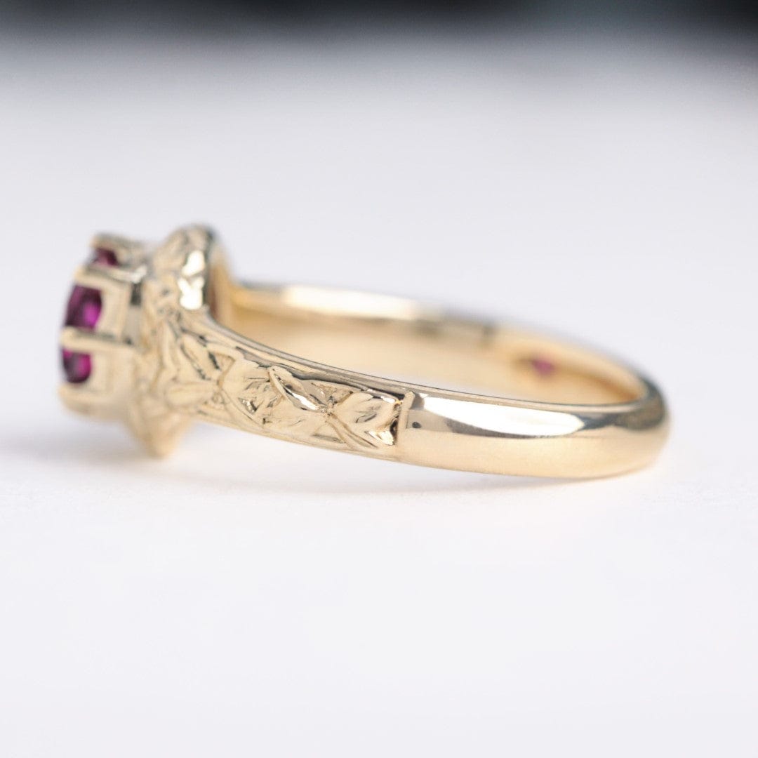 Marianne Pink Sapphire Fairytale Engagement ring