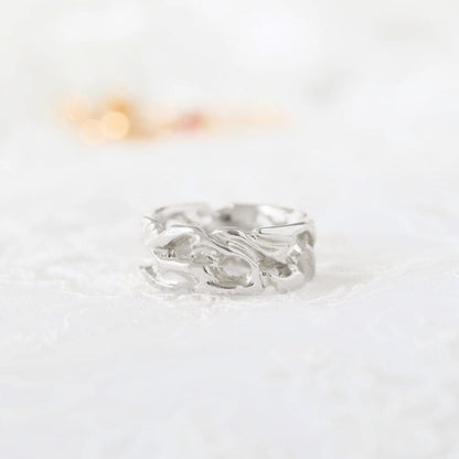 unique Rustic Mens Wedding Ring 