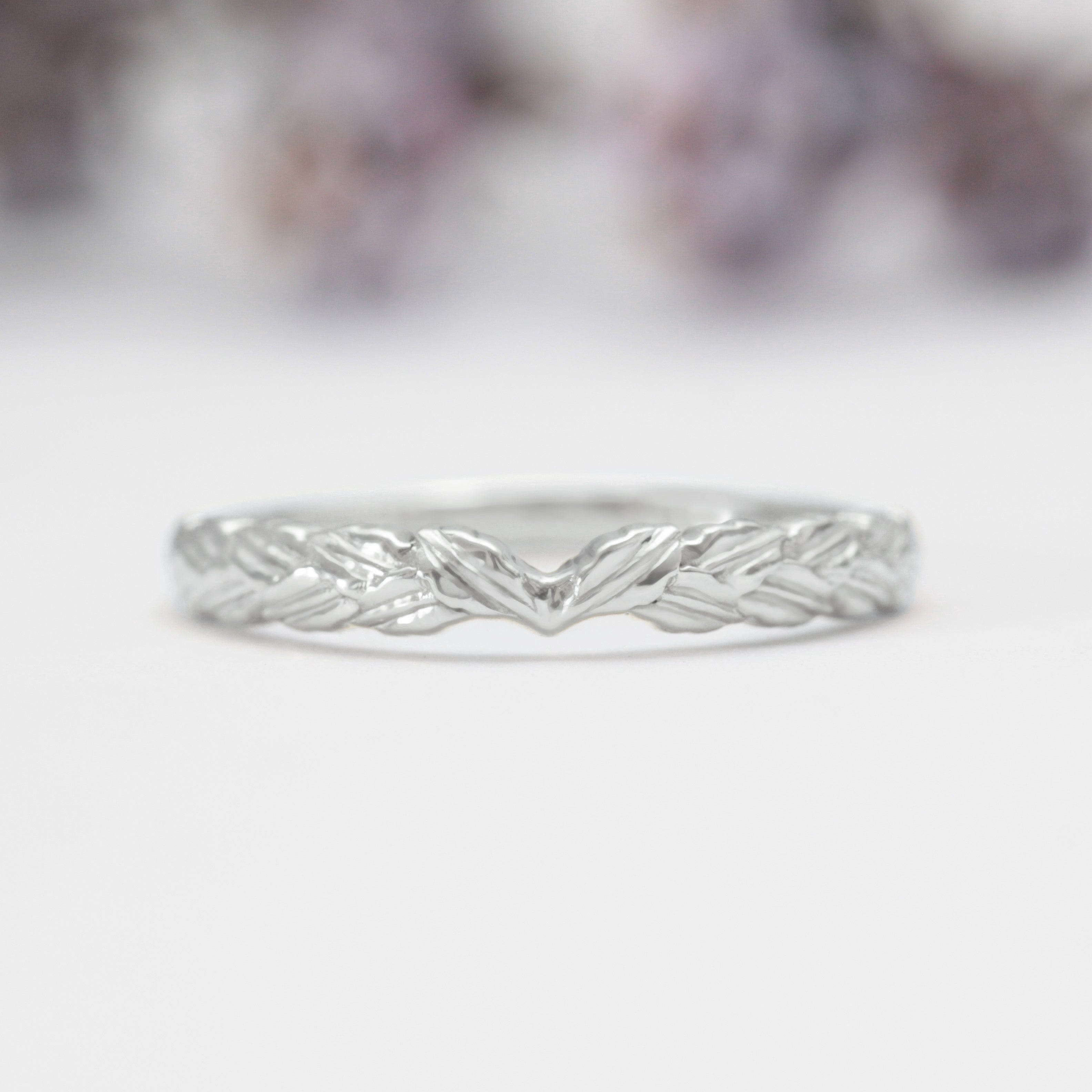 Bay Laurel Leaf Wedding Ring - Vinny &amp; Charles