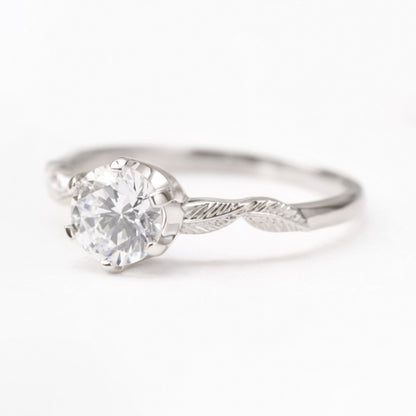 moissanite-leaf-engagement-ring-white-gold
