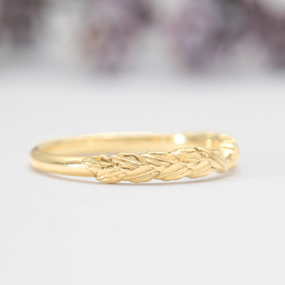 Bay Laurel Leaf Wedding Ring - Vinny &amp; Charles