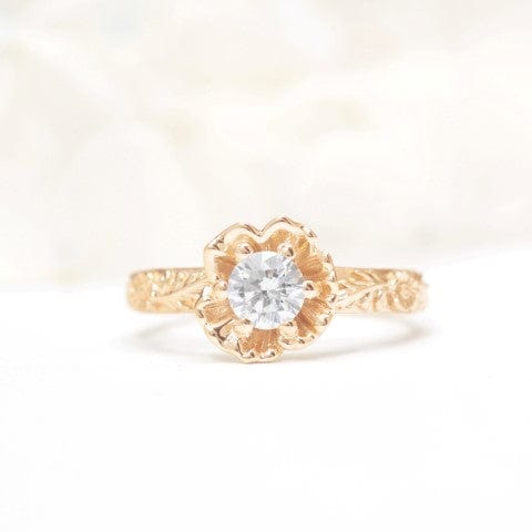 Poppy Flower Engagement Ring - Vinny &amp; Charles