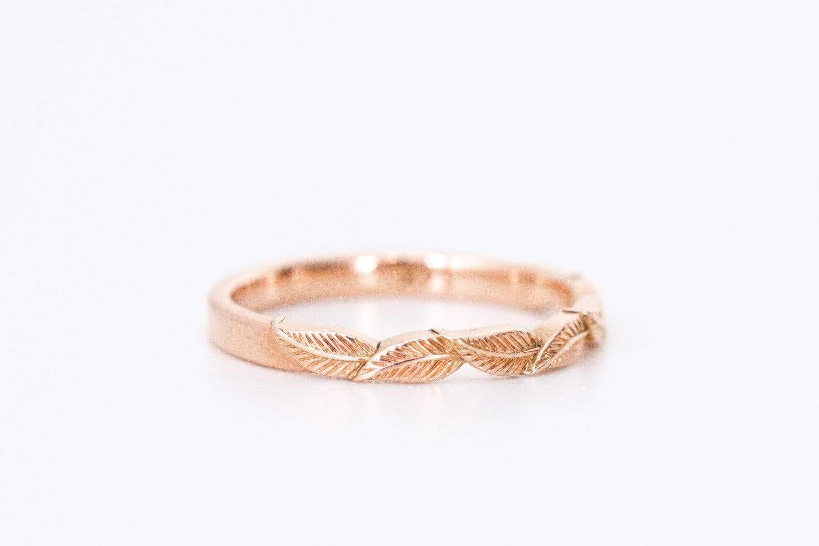 Gold Leaf Wedding Ring - Vinny &amp; Charles