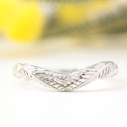 Foliage Leaf Wedding Ring - Vinny &amp; Charles